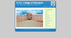Desktop Screenshot of kskcollegeofeducation.com