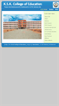 Mobile Screenshot of kskcollegeofeducation.com